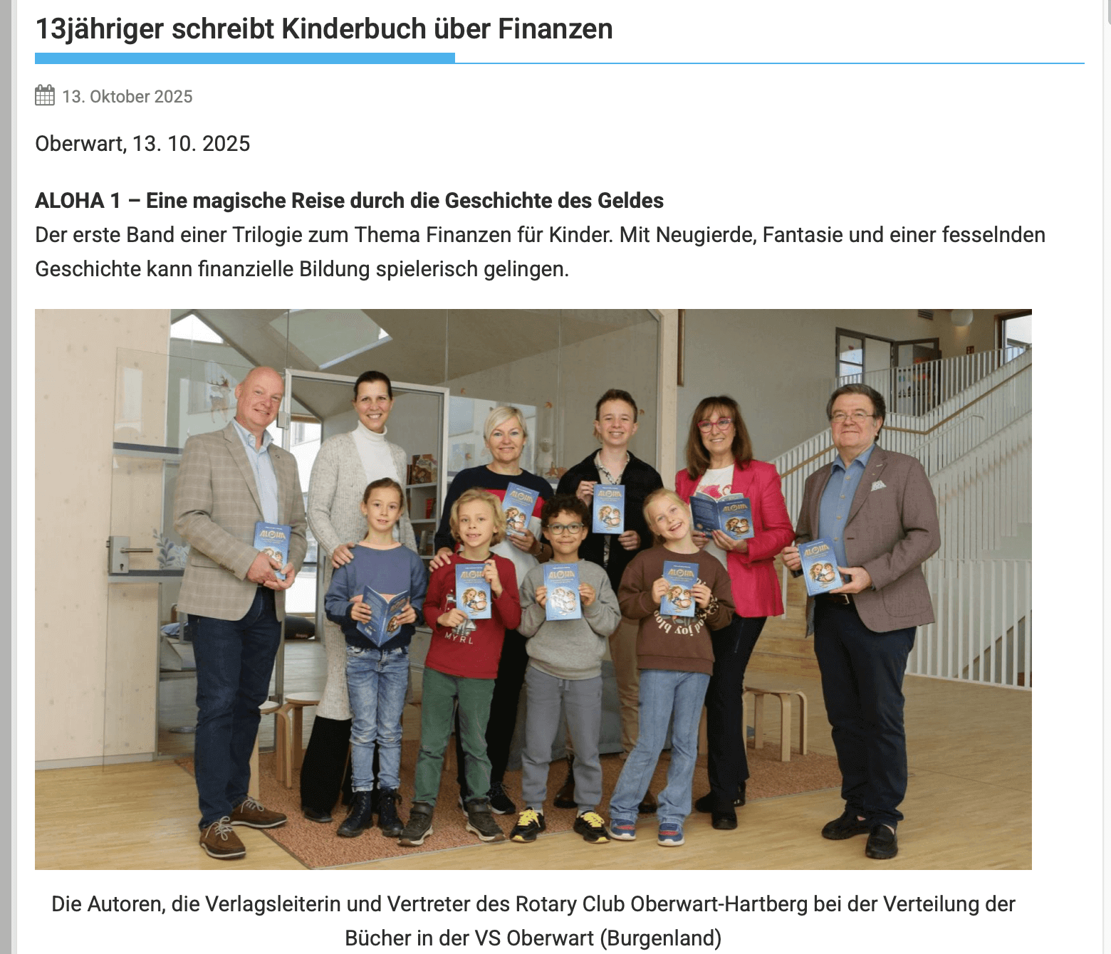 bkf tv katja joshua massing kinderbuch finanzen Joshua Massing und seine Mama, die Finanzberaterin Katja Massing