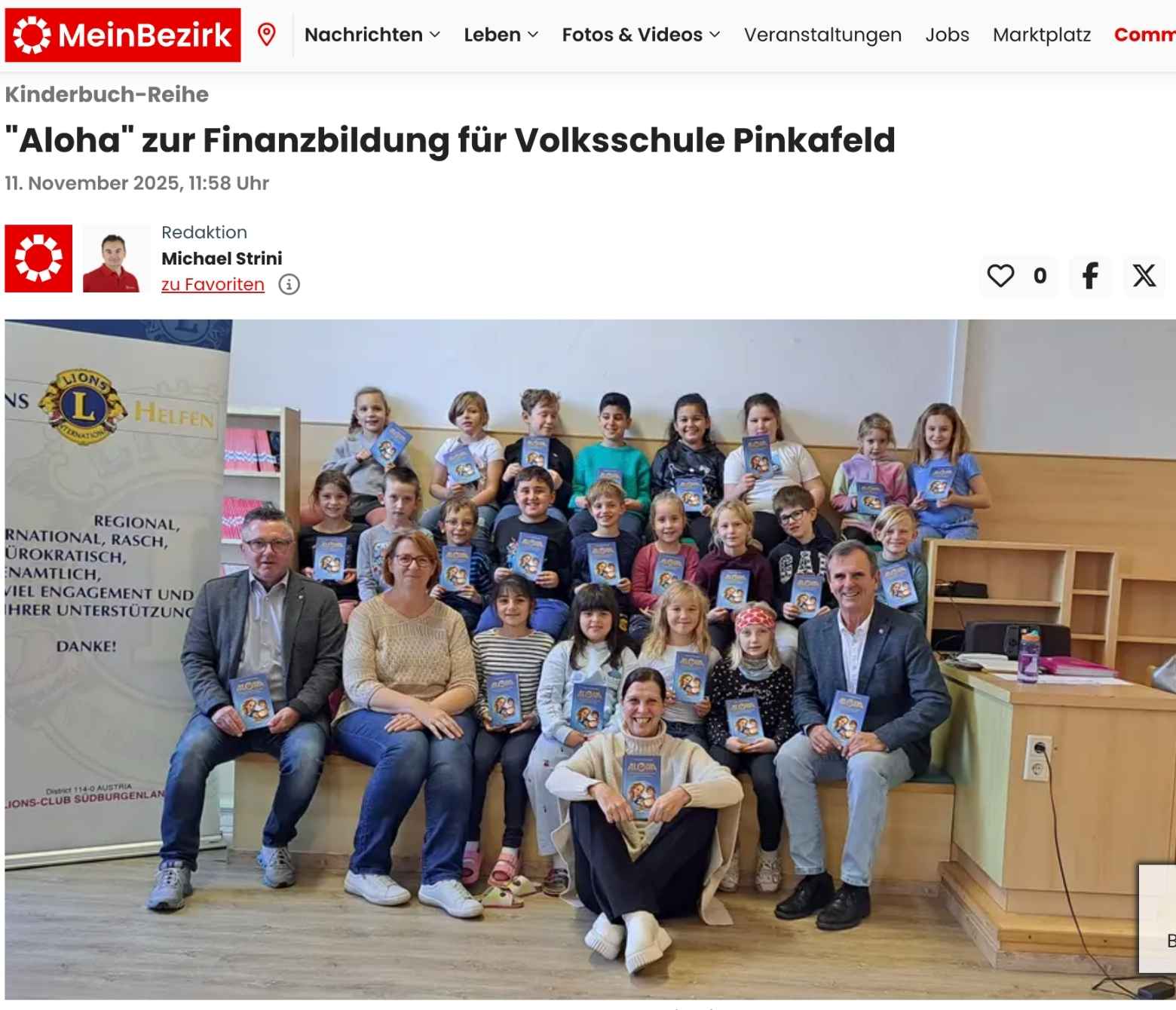 Aloha Finanzbildung VS Pinkafeld Interview von Joshua Massing zu seinem Buch